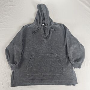 Old Navy Men’s Medium Gray Pullover Hoodie Cotton Blend Kangaroo Pocket